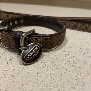 Great shape Coach Dog collar and leash